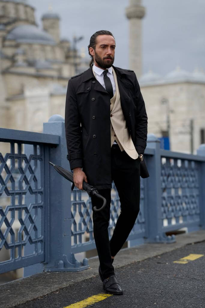 Trench Coat Coat Suits For Mens Trench Coat Navy Blue And Black