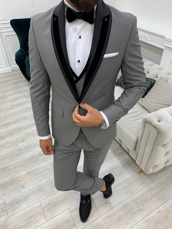 Brampton Gray Wedding Tuxedo – HolloMen