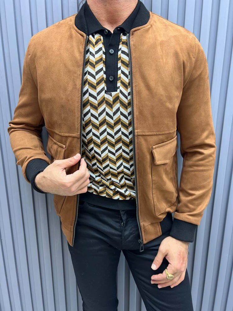 Classic Camel Nubuck Jacket: A timeless shirt that never goes out of style