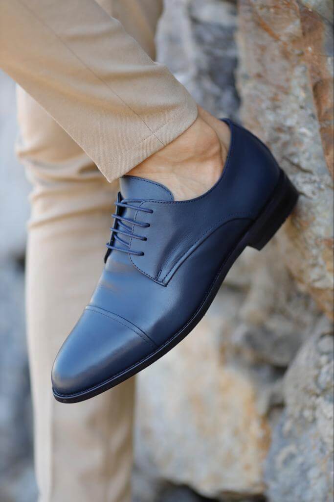 Classic Blue Derby Shoes Amalfi Coast Edition HolloMen Classic Blue Derby Shoes Amalfi Coast Edition HolloMen
