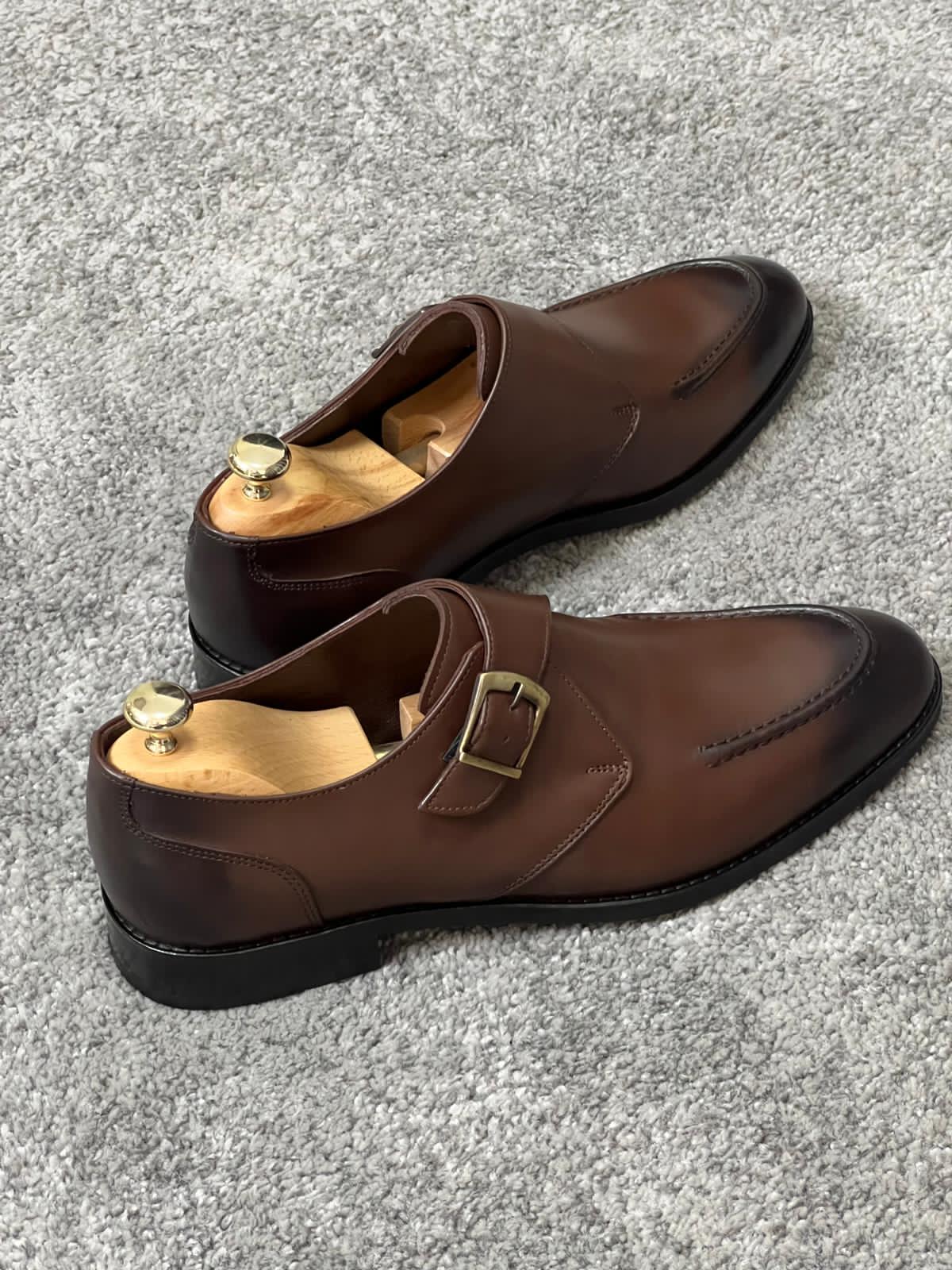 Classic Brown Buckled Shoe