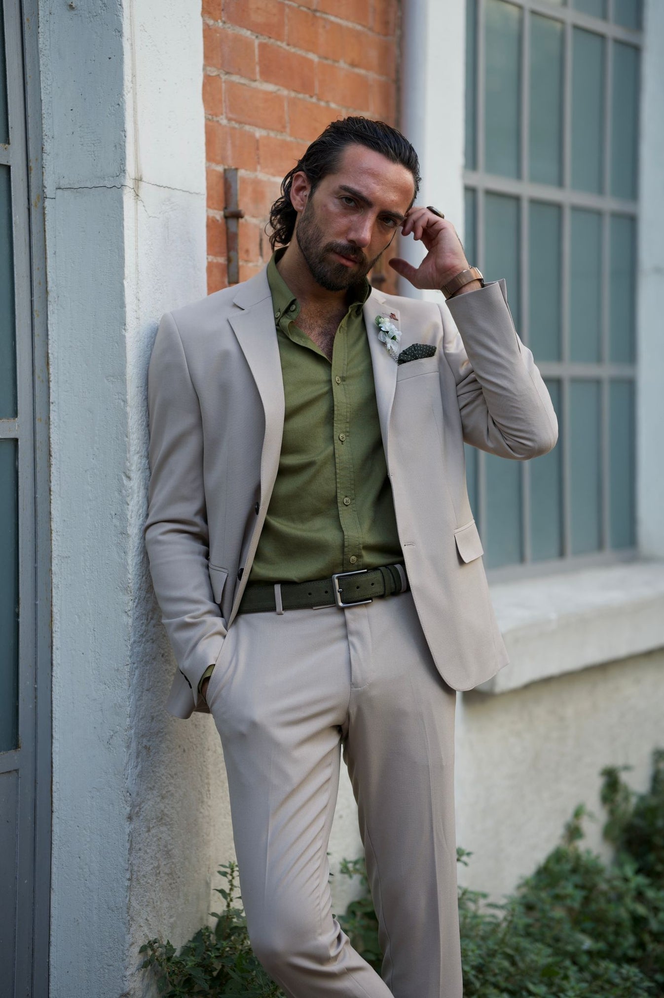 Shop the Eiffel Beige Suit for a Timeless Look | HolloMen