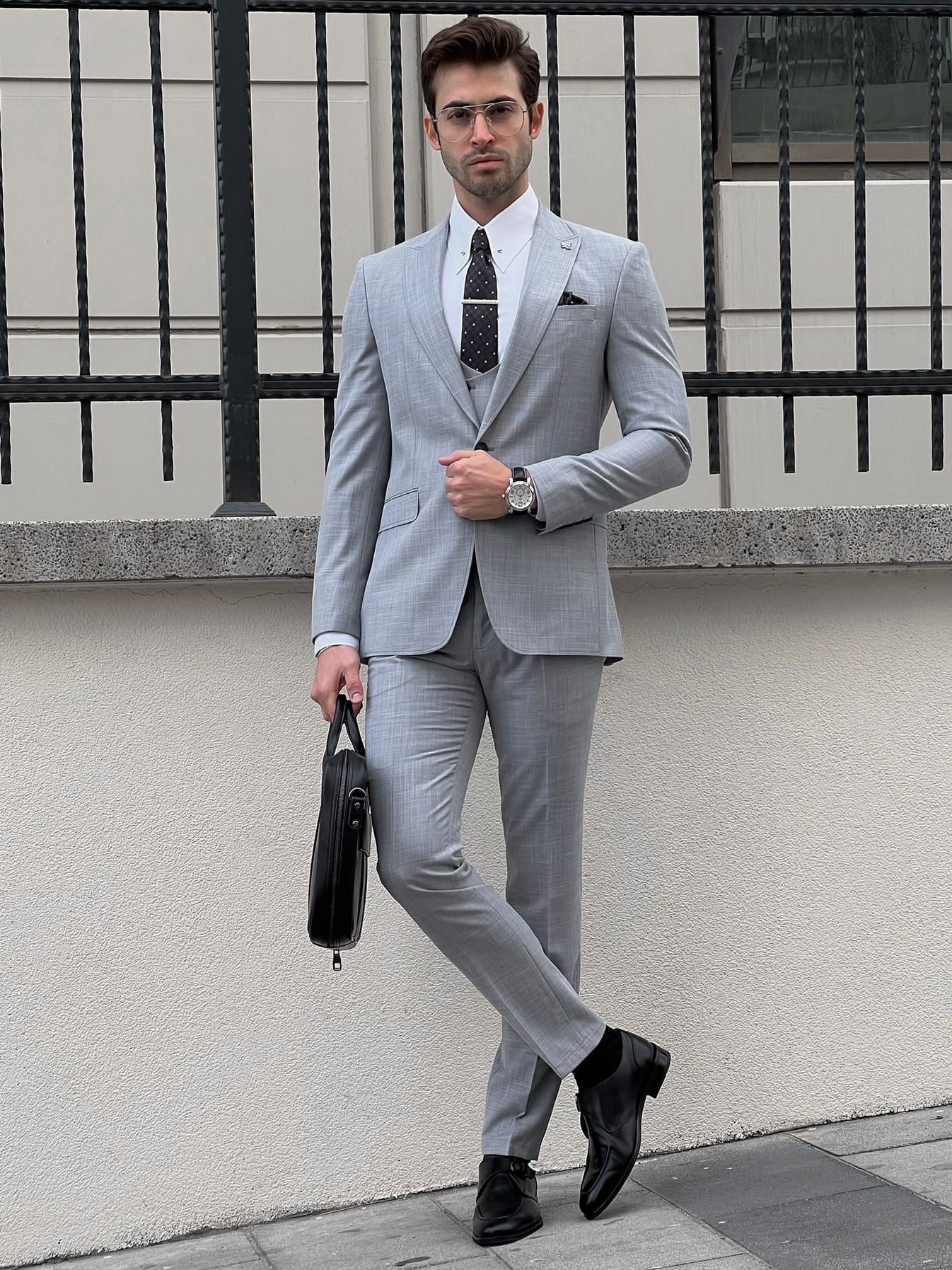 Gray Business Suit – HolloMen