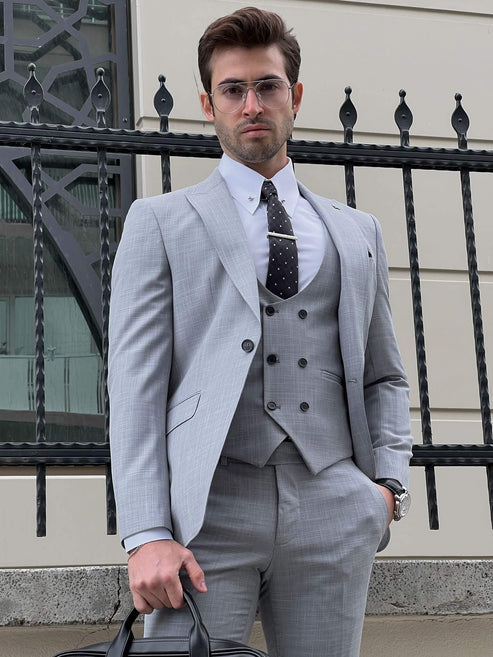 Gray Business Suit – HolloMen