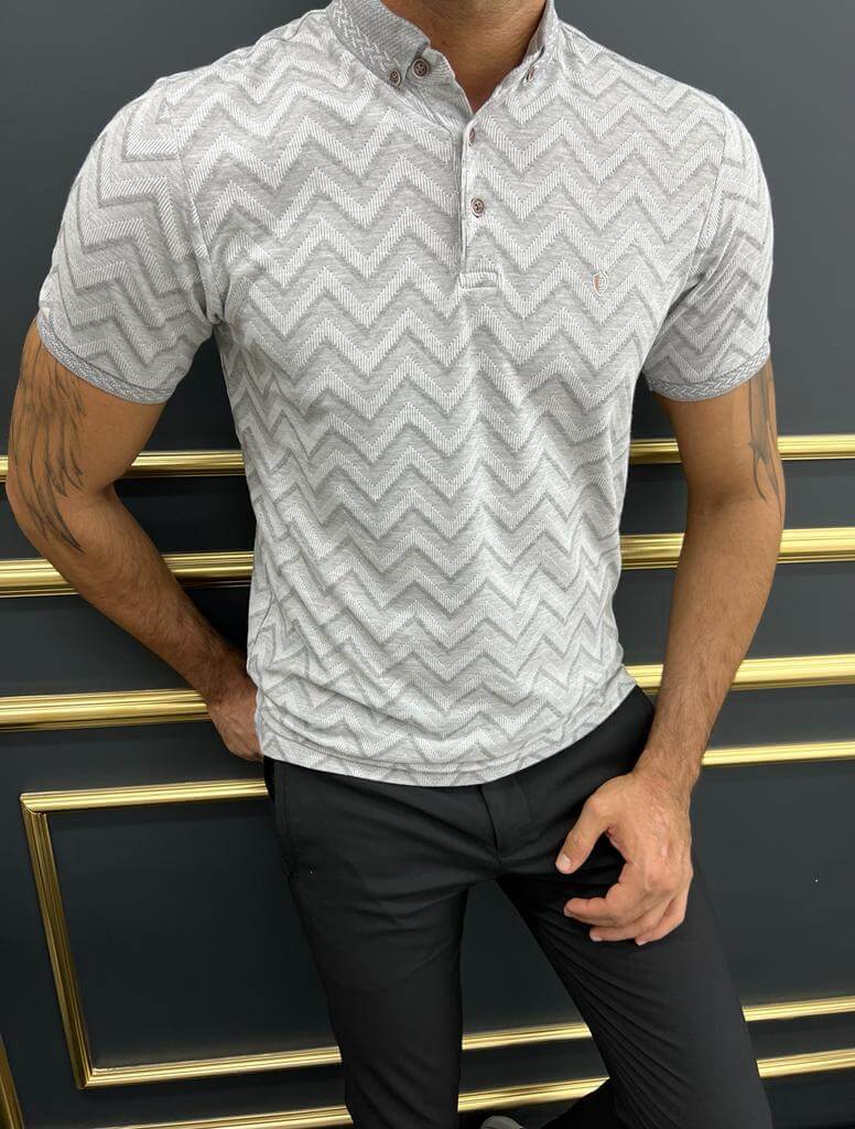 Gray Polo T-Shirt