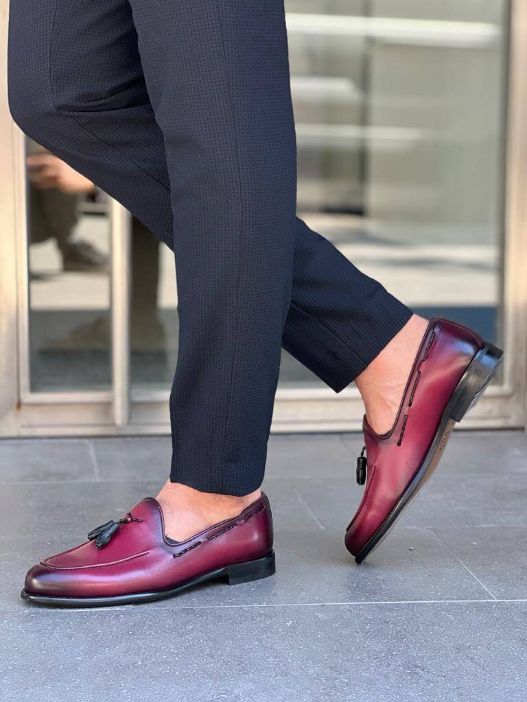 Verona Edition- Burgundy Tassel Loafer. HolloMen Verona Edition- Burgundy Tassel Loafer. HolloMen