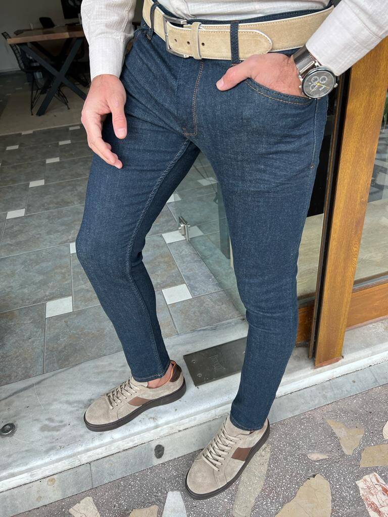 Hollo Dunkelblaue Jeans