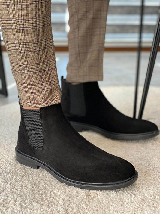 HolloMen Black Chelsea Boots