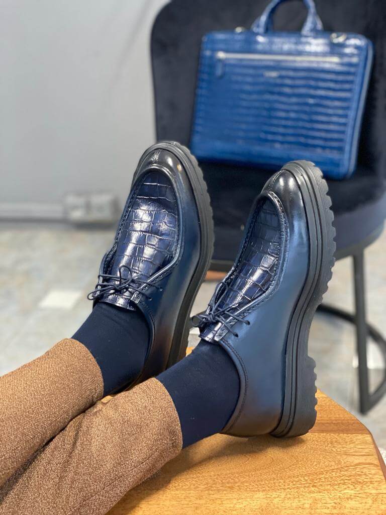 HolloMen темно-синие туфли