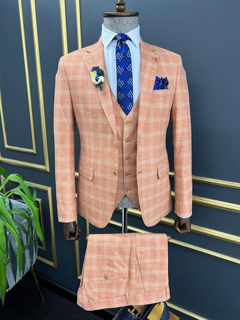 HolloMen Patterned Tile Suit