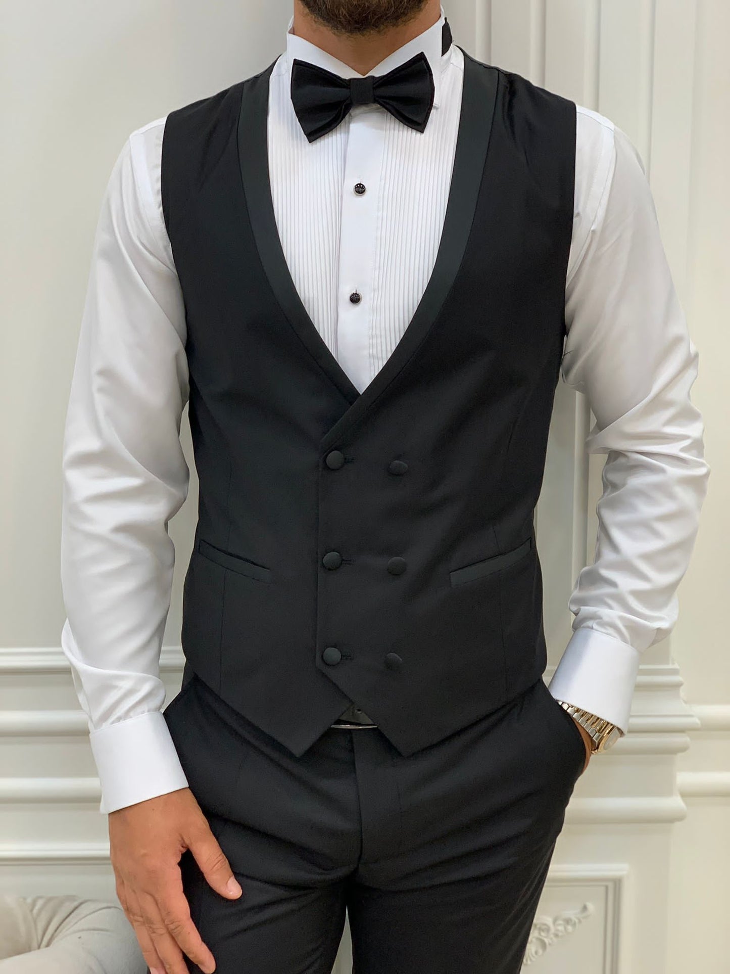 HolloMen Royal Black Tuxedo