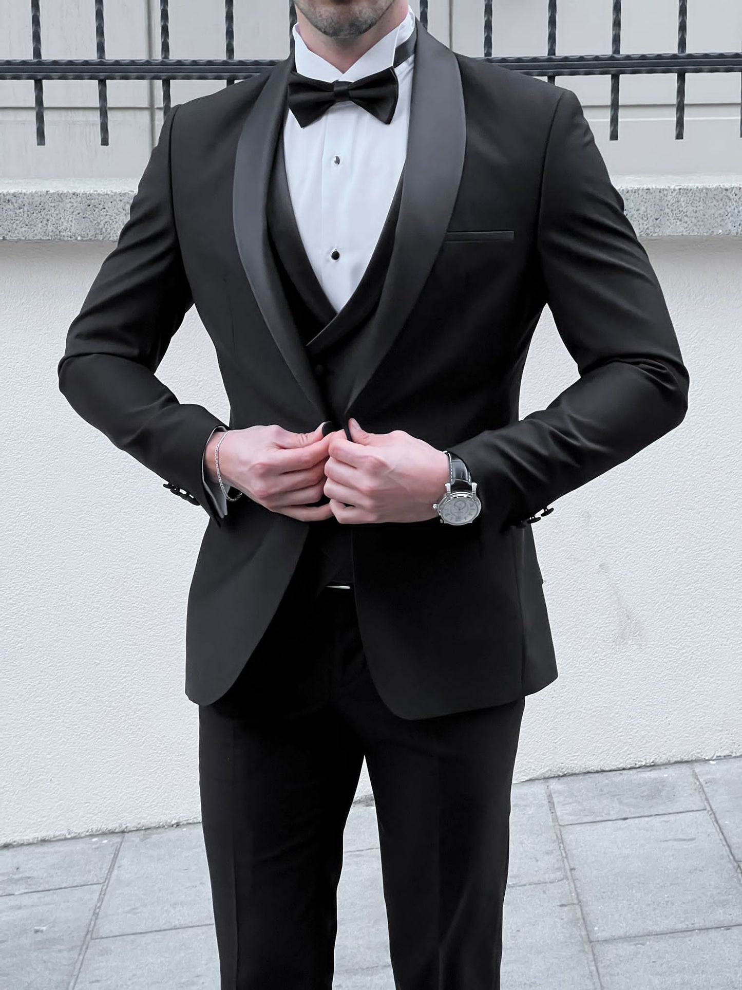 HolloMen Shawl Collar Black Tuxedo