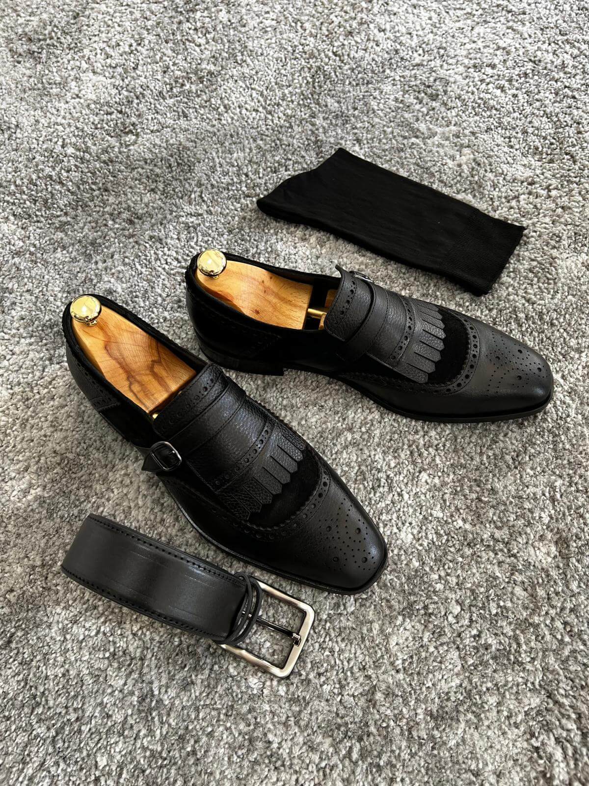 Кенк классические черные туфли