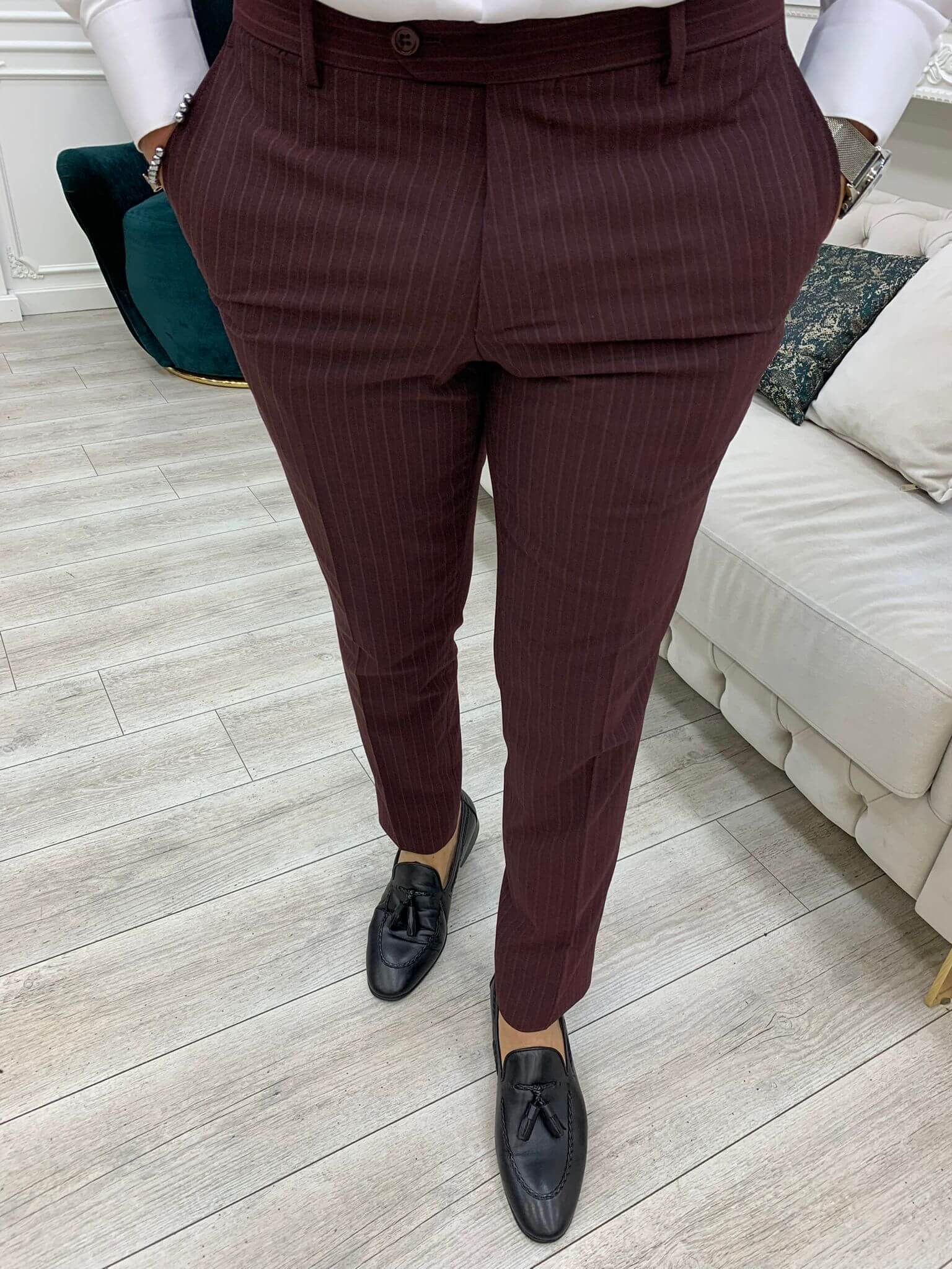Ontario Bordo Double Breasted Suit – HolloMen