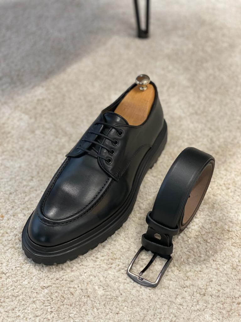 Мужские черные туфли Оттава