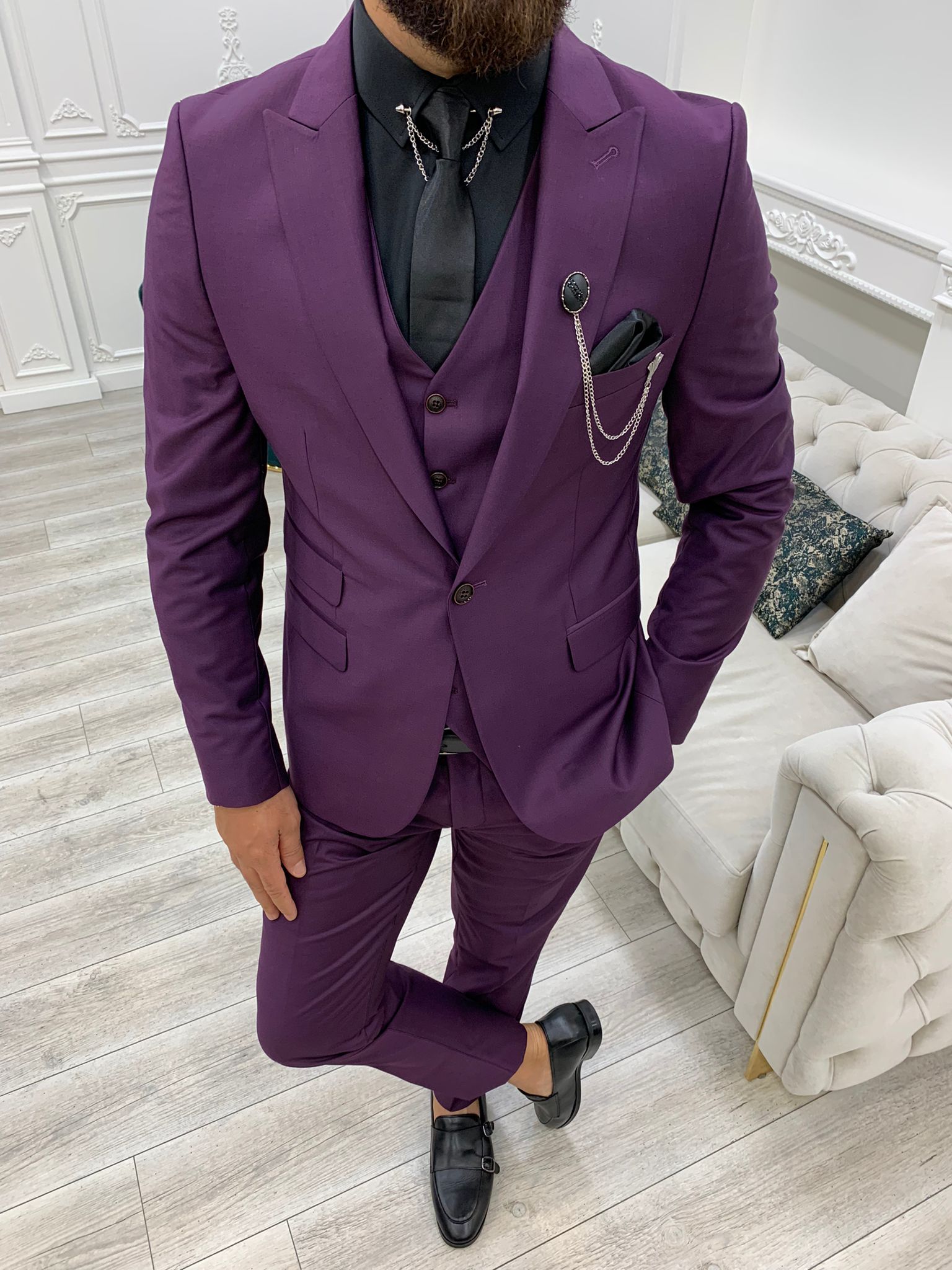 Rio Grande Purple Suit – HolloMen