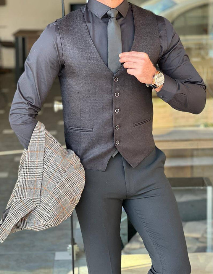 Slim Fit Men's Suit Vests HolloMen