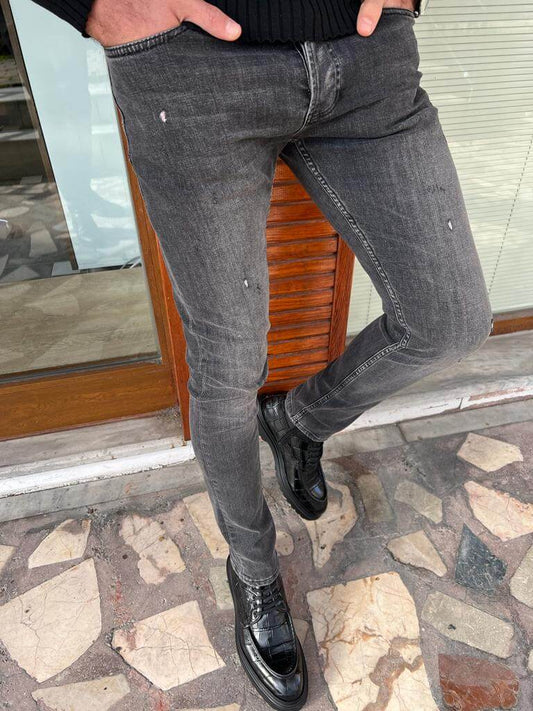 Slim Fit Grå jeans