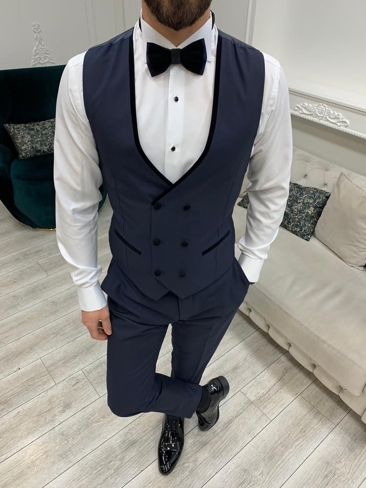 Navy Blue Tuxedo for Prom, Weddings, and Special Events