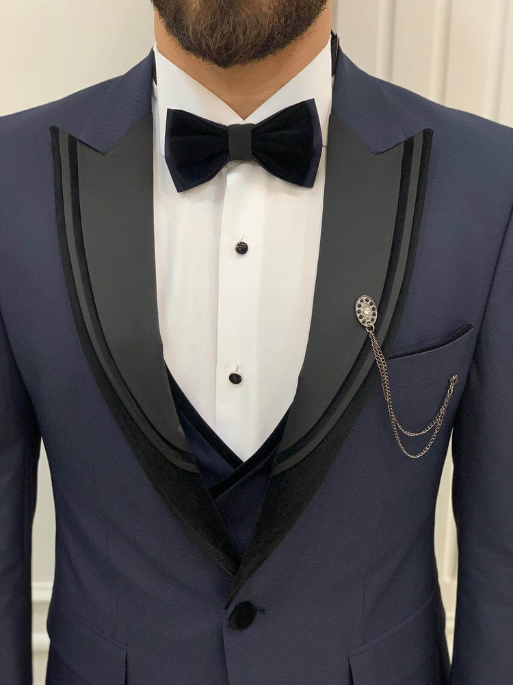 Navy Blue Tuxedo for Prom, Weddings, and Special Events