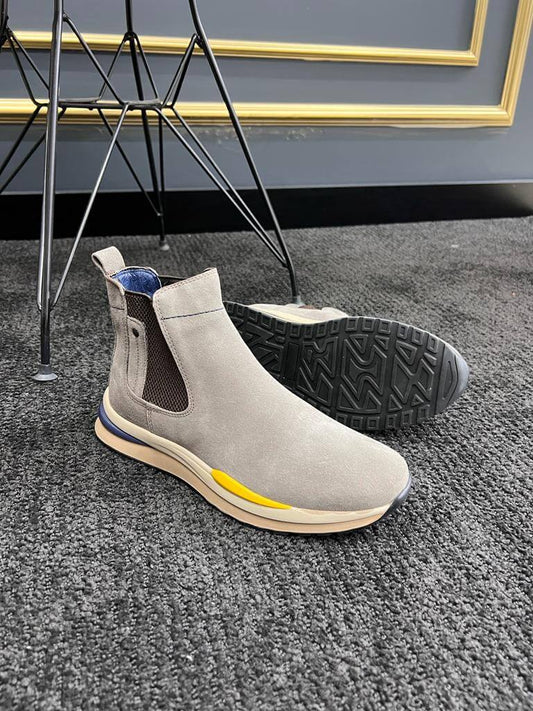 I-Suede Beige Chelsea Boots