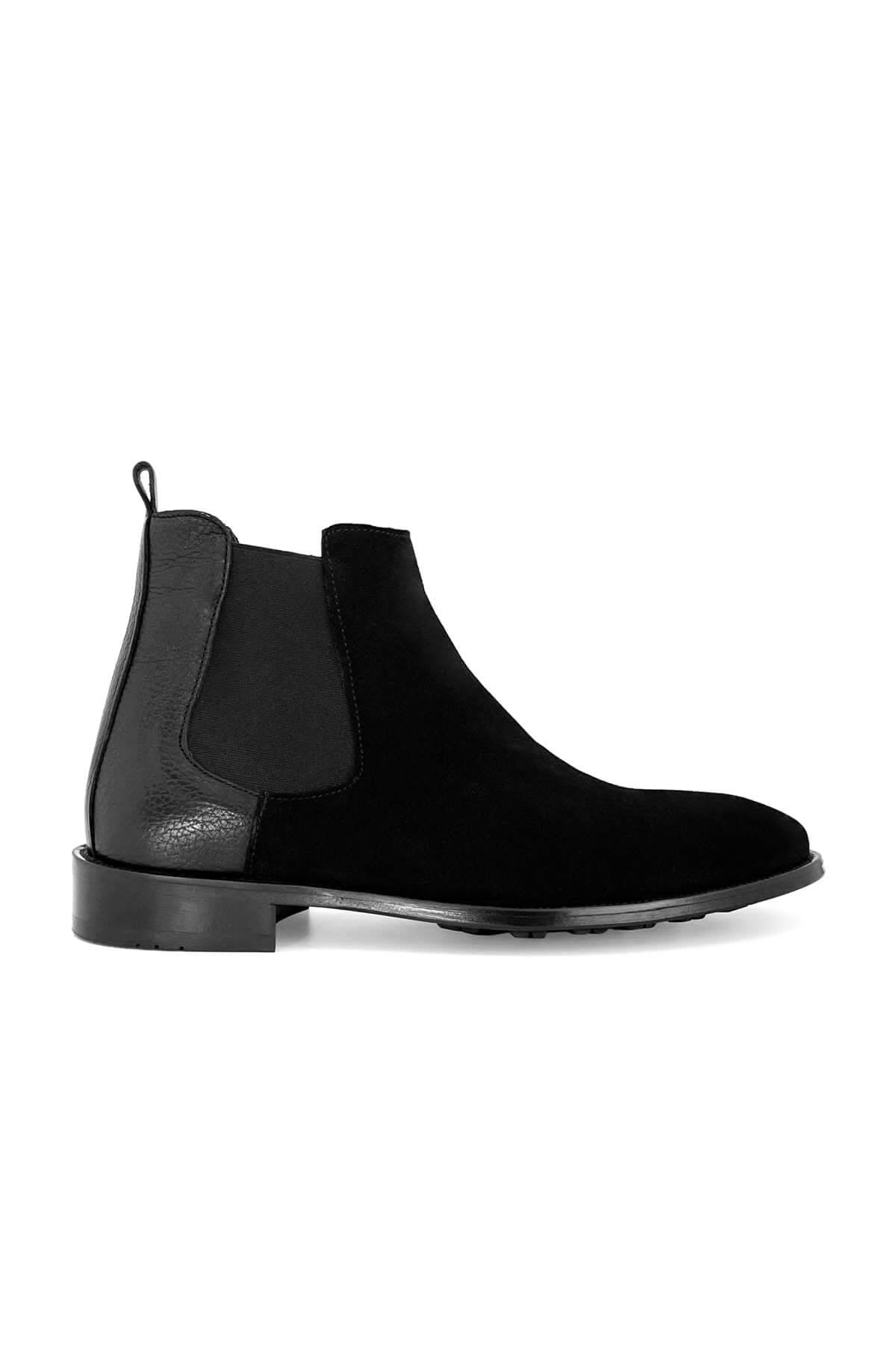 Черные замшевые ботинки челси