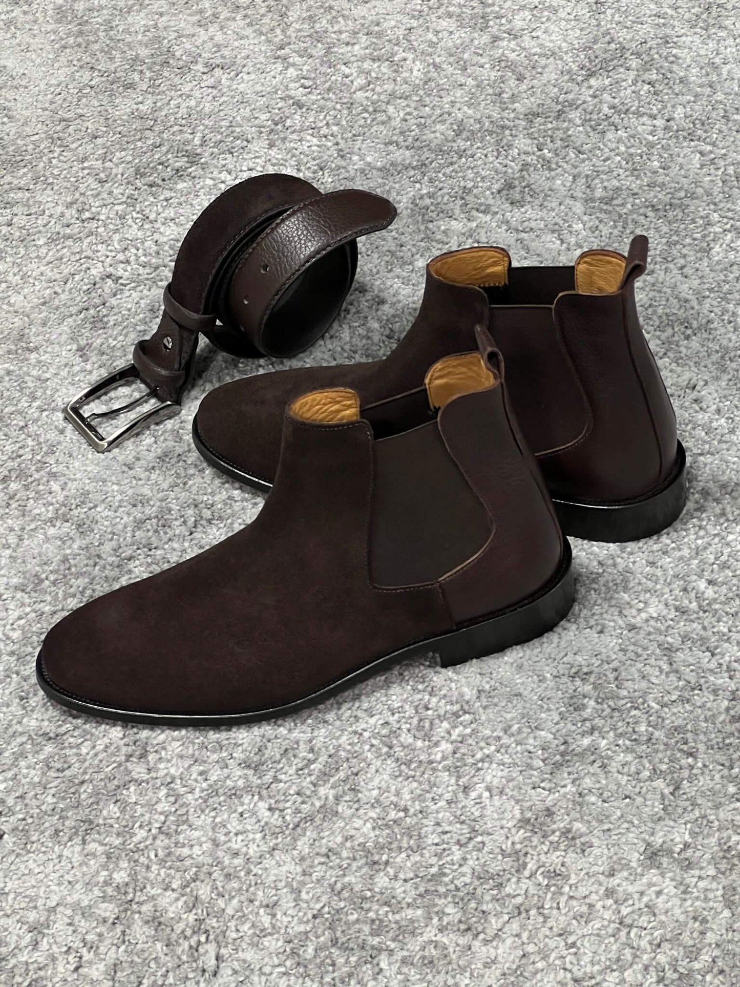 Suede Brown Chelsea Boots