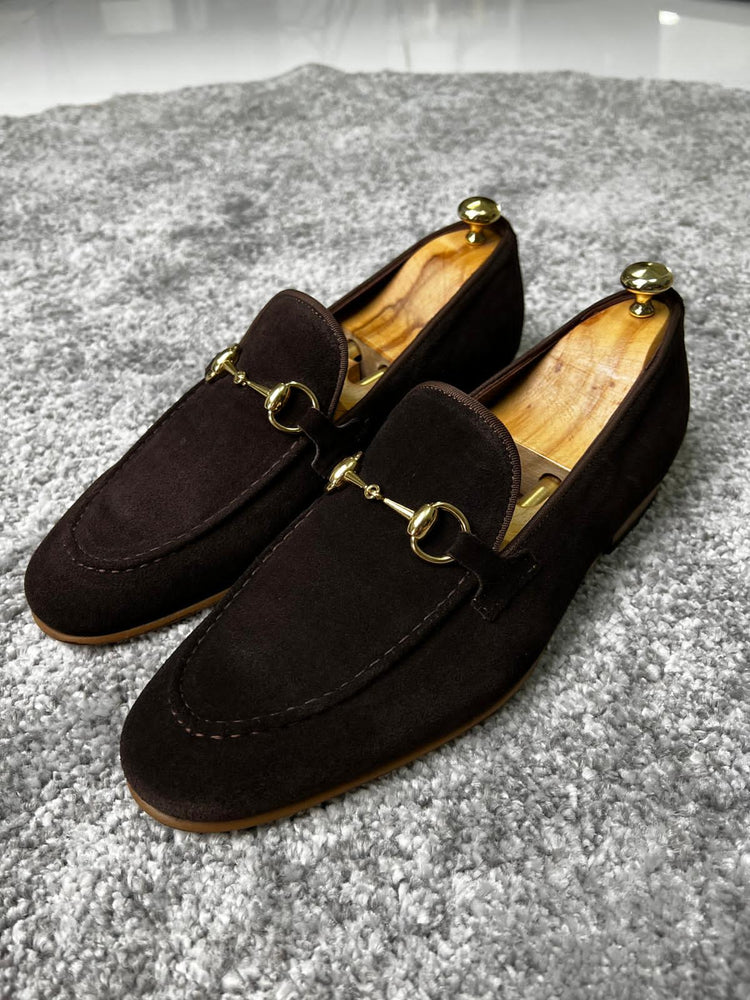 Suede Brown Loafers