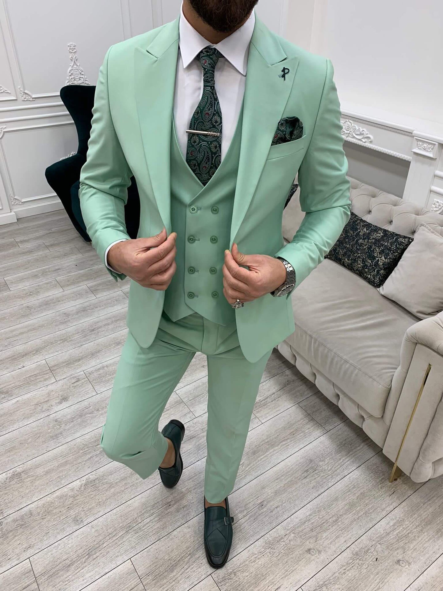 Water Green Suit