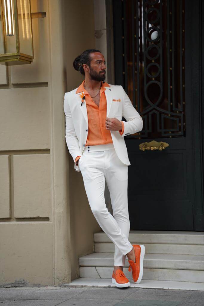 Manfinity Mode Men Contrast Side Seam Blazer & Suit Pants | SHEIN USA