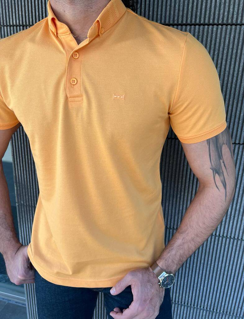 Camiseta Polo Amarela