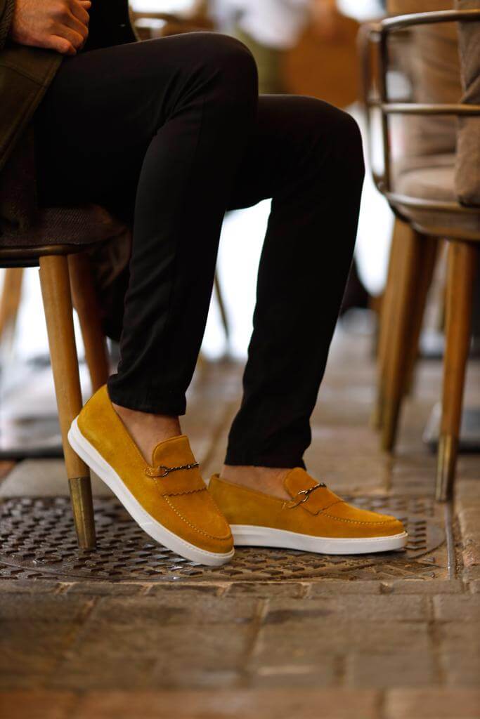 Yellow Suede Casual Loafer